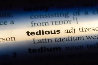 sıkıcı tek kelimeyle bir sözlük. sıkıcı kavramı.