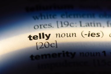 bir sözlüğü'ndeki televizyon sözcüğü. televizyon kavramı.