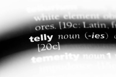 bir sözlüğü'ndeki televizyon sözcüğü. televizyon kavramı.