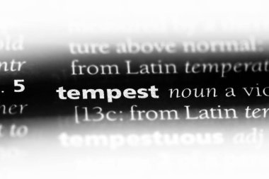 fırtına Word'de bir sözlük. fırtına kavramı.