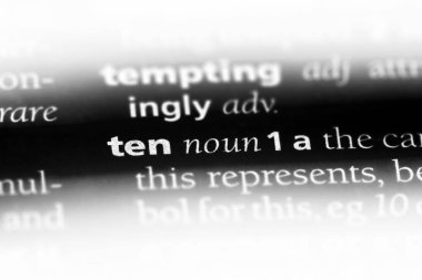 on kelime sözlüğe. On kavramı.