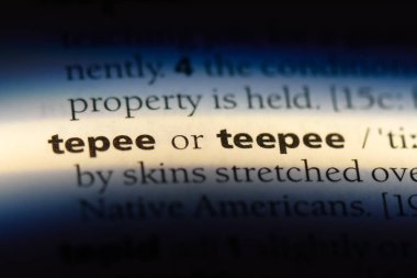 çadır Word'de bir sözlük. çadır kavramı.