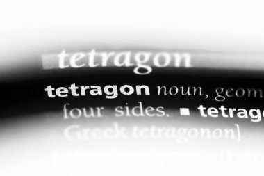 Tetragon sözcük sözlüğe. Tetragon kavramı.