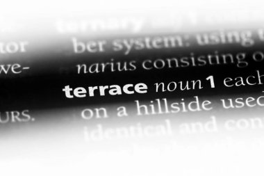 Teras Word'de bir sözlük. Teras kavramı.