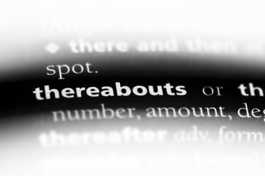 o civarda bir sözlükte kelime. o civarda kavramı.