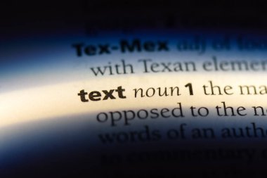 metin sözcük sözlüğe. metin kavramı.