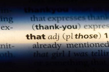 o kelimeyle bir sözlük. Bu kavram.