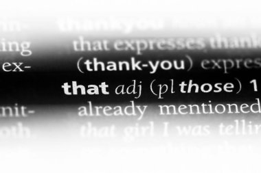 o kelimeyle bir sözlük. Bu kavram.