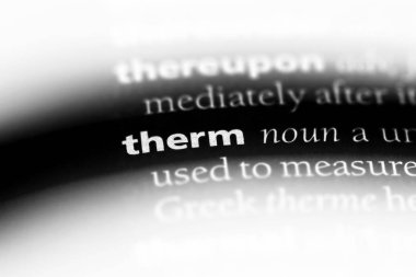 Therm Word'de bir sözlük. Therm kavramı.