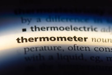 Termometre Word'de bir sözlük. Termometre kavramı.