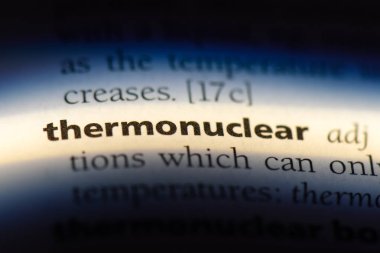 termonükleer tek kelimeyle bir sözlük. termonükleer kavramı.