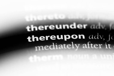 Bunun üzerine tek kelimeyle bir sözlük. Bunun üzerine kavramı.