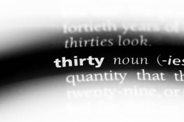 Otuz kelime sözlüğe. Otuz kavramı.