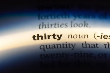 Otuz kelime sözlüğe. Otuz kavramı.