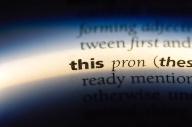 Bu kelimenin Sözlükteki. Bu kavram.