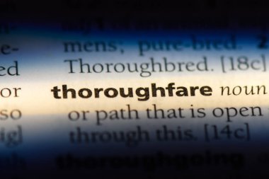 işlek cadde Word'de bir sözlük. işlek cadde kavramı.