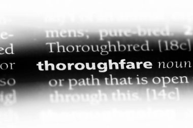 işlek cadde Word'de bir sözlük. işlek cadde kavramı.