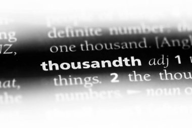 bir sözlüğü'ndeki bininci sözcüğü. bininci kavramı.