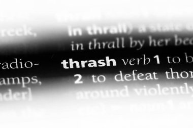bir sözlüğü'ndeki sözcüğü thrash. kavram thrash.