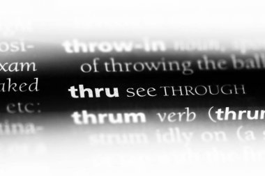 bir sözlüğü'ndeki sözcüğü aracılığıyla. kavramı ile.