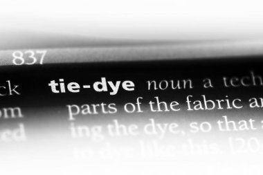 kravat boya Word'de bir sözlük. kravat boya kavramı.