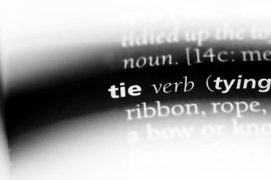 sözcük sözlükte bağla. kavramı kravat.