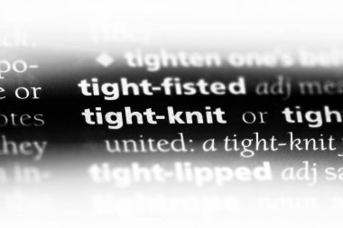 sıkı örgü tek kelimeyle bir sözlük. sıkı örgü kavramı.