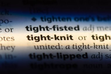 sıkı örgü tek kelimeyle bir sözlük. sıkı örgü kavramı.