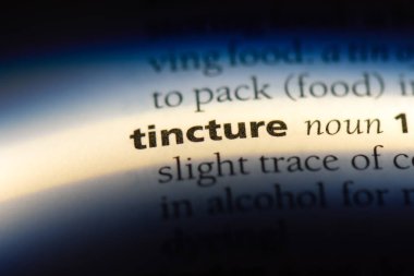 tentür Word'de bir sözlük. tentür kavramı.