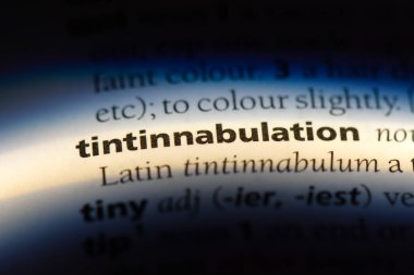 tintinnabulation sözcük sözlüğe. tintinnabulation kavramı.