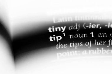 İpucu Word'de bir sözlük. İpucu kavramı.