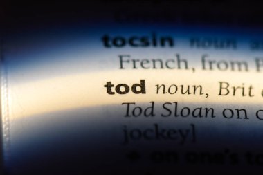 bir sözlüğü'ndeki Tod sözcüğü. Tod kavramı.