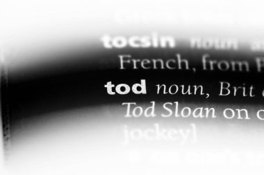 bir sözlüğü'ndeki Tod sözcüğü. Tod kavramı.