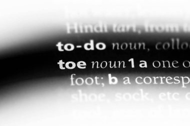 ayak Word'de bir sözlük. ayak kavramı.