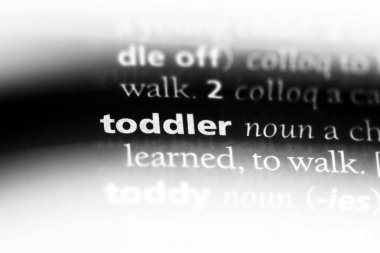 yürümeye başlayan çocuk Word'de bir sözlük. yürümeye başlayan çocuk kavramı.