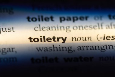 tuvalet Word'de bir sözlük. tuvalet kavramı.