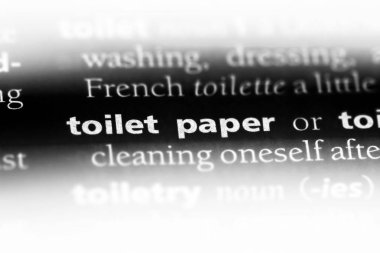 tuvalet kağıdı sözcük sözlüğe. tuvalet kağıdı kavramı.
