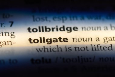 bir sözlüğü'ndeki Tollgate sözcüğü. Tollgate kavramı.