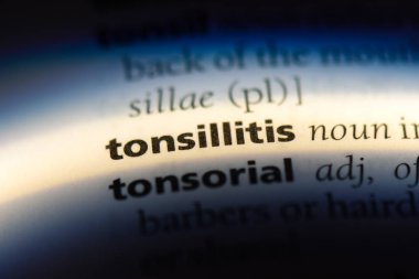 bademcik iltihabı Word'de bir sözlük. bademcik iltihabı kavramı.