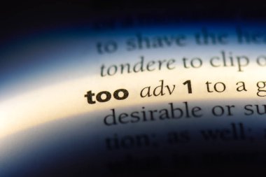 çok sözlükte kelime. çok kavramı.