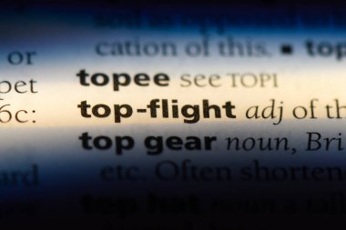 üst uçuş Word'de bir sözlük. üst uçuş kavramı.