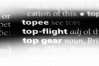 üst uçuş Word'de bir sözlük. üst uçuş kavramı.