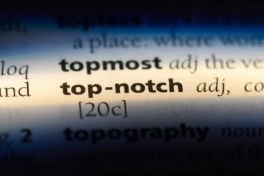 üst çentik Word'de bir sözlük. üst çentik kavramı.