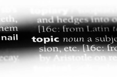 Sözlüğe sözcük. Konu kavramı.