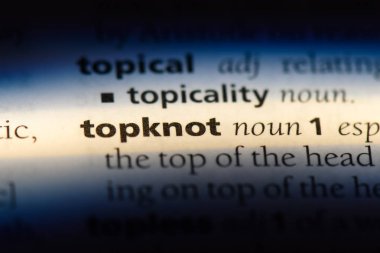 topuz Word'de bir sözlük. topuz kavramı.