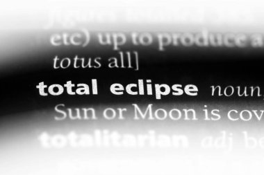 bir sözlüğü'ndeki tutulması sözcüğü. tam tutuldu kavramı.