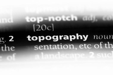 topografya Word'de bir sözlük. topografya kavramı.