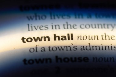 Belediye Binası Word'de bir sözlük. Belediye kavramı.