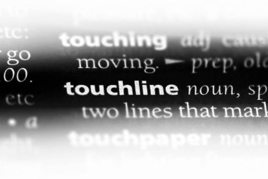 Touchline sözcük sözlüğe. Touchline kavramı.