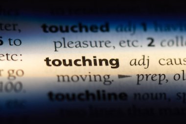 bir sözlüğü'ndeki sözcüğü dokunmadan. dokunaklı kavramı.